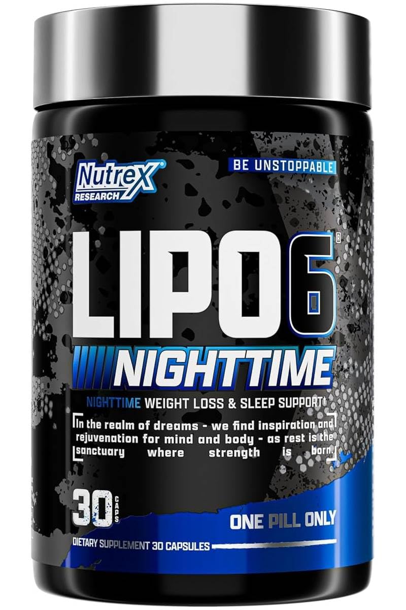 Nutrex Research Lipo 6 Nighttime Fat Burner Capsule 30 Count