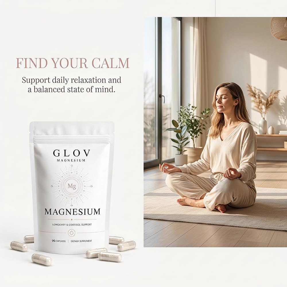 NOVIQO Glov Magnesium Complex for Women Capsule 90 Count