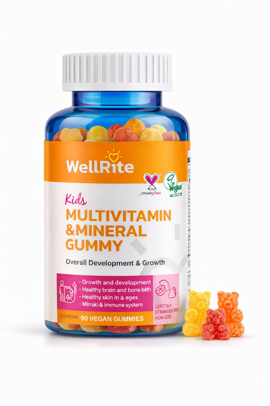 Wellrite Kids Multivitamin Gummies 60 Count