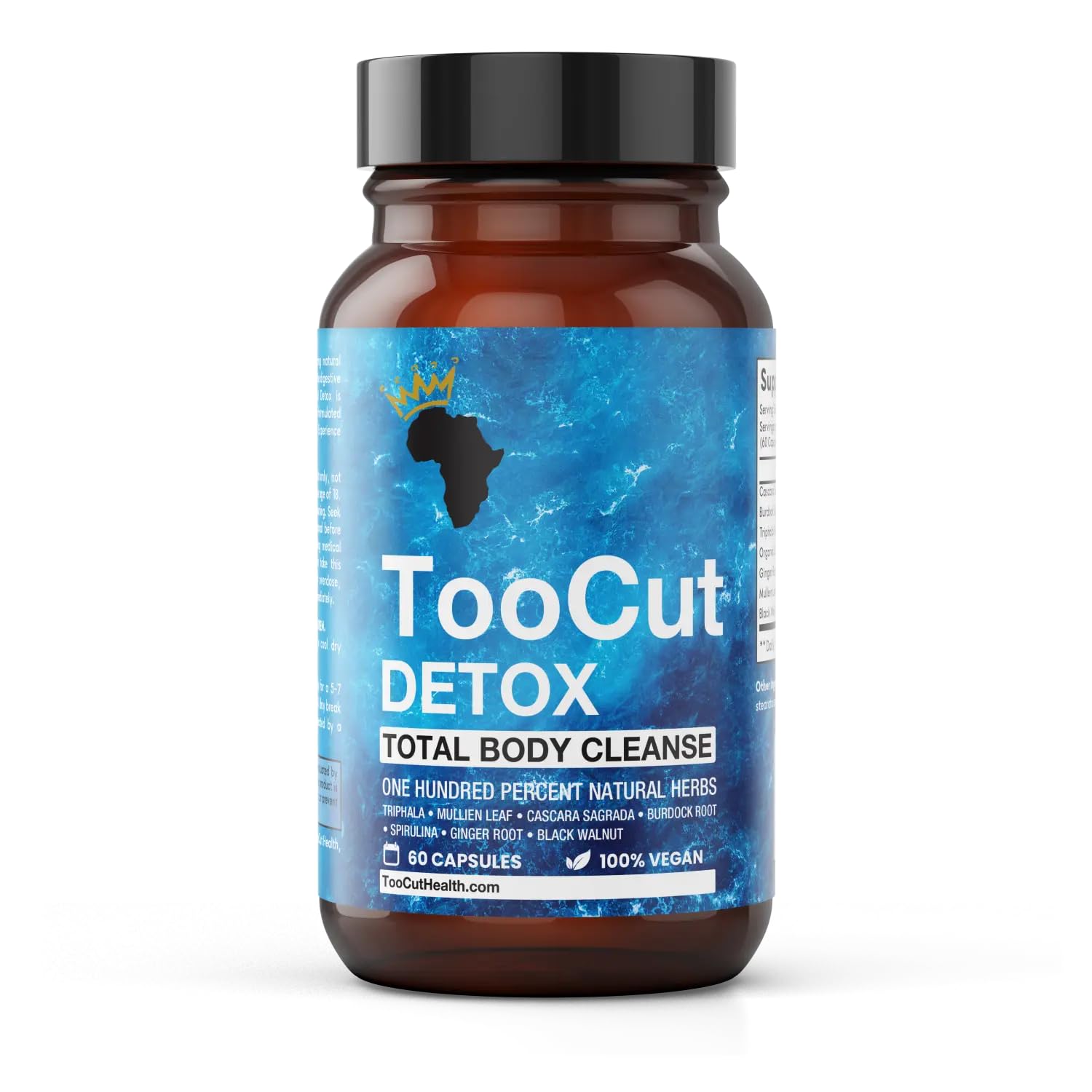 TooCut Detox - Body Detox Supplement for Digestive Support, Gut Health & Natural Cleansing - Helps Reduce Bloating & Supports Energy - 7 Herbal Ingredient Plant-Based Formula Capsule, 60 Count