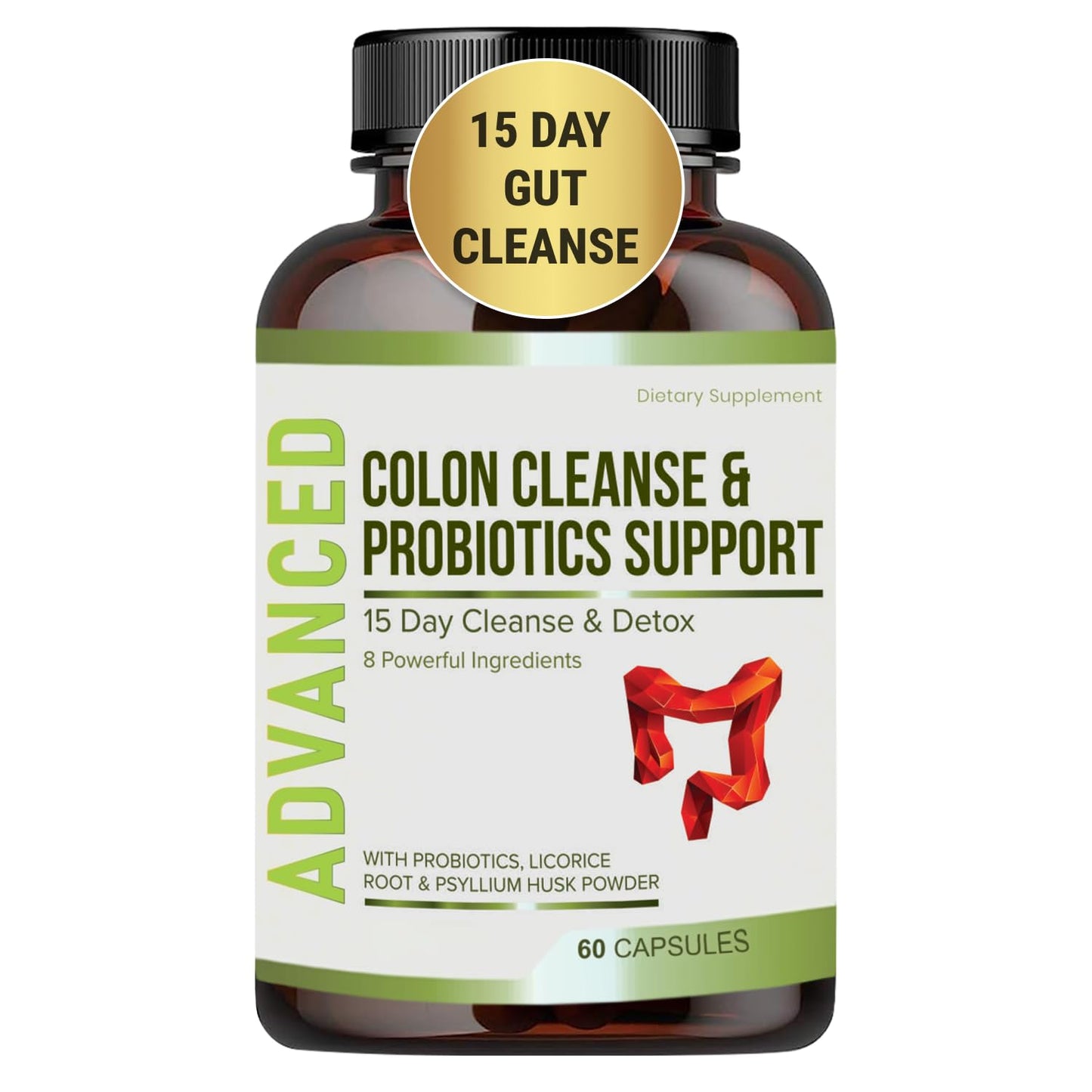 NutraPro 15 Day Gut Cleanse Detox Capsule, 60 Count