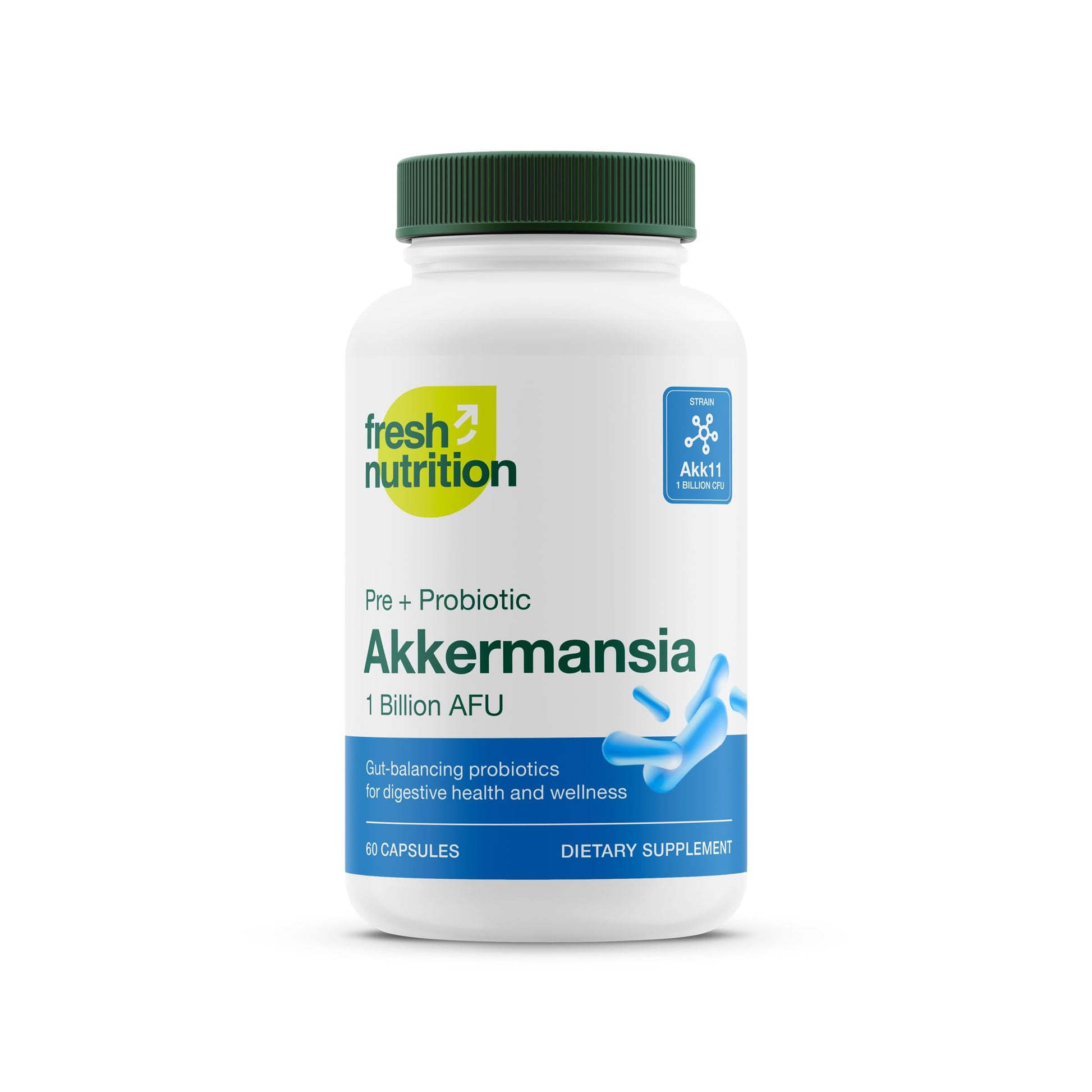 Fresh Nutrition Akkermansia Muciniphila Probiotic 1 Billion AFU, 60 Capsules