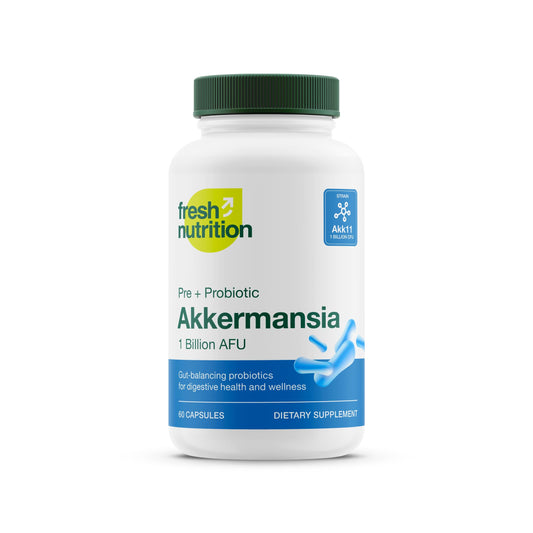 Fresh Nutrition Akkermansia Muciniphila Probiotic 1 Billion AFU, 60 Capsules