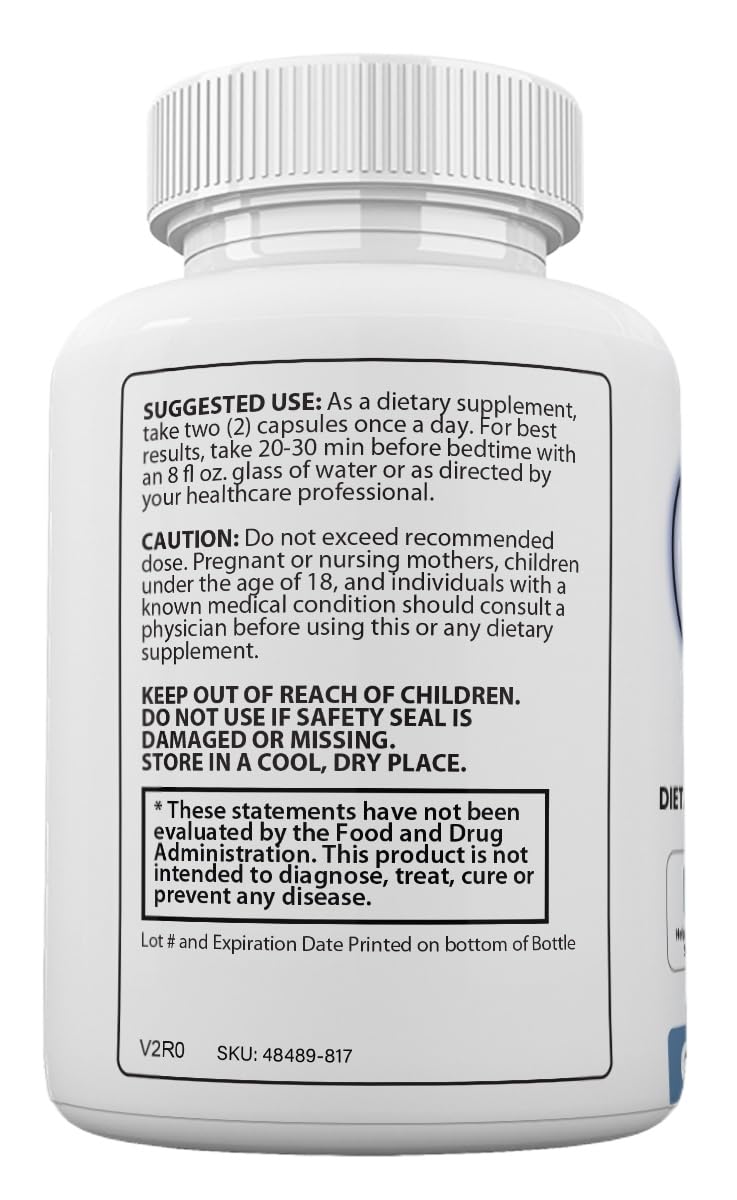 Zonata Sleep + Melatonin Supplements Sleep Lean Capsules 60 Count