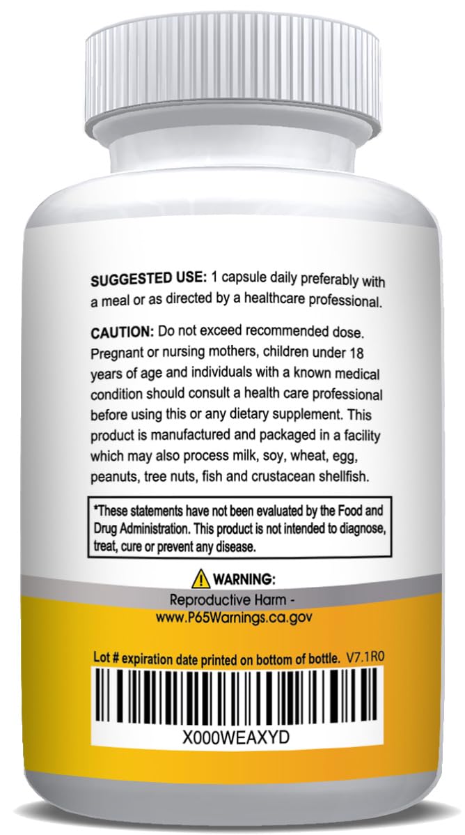 NusaPure Turmeric Curcumin Veggie Capsules 60 Capsules