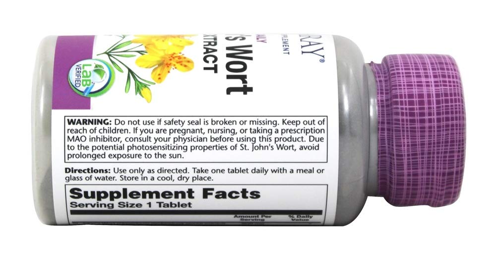 Solaray St. John's Wort Tablets 1 Tablet