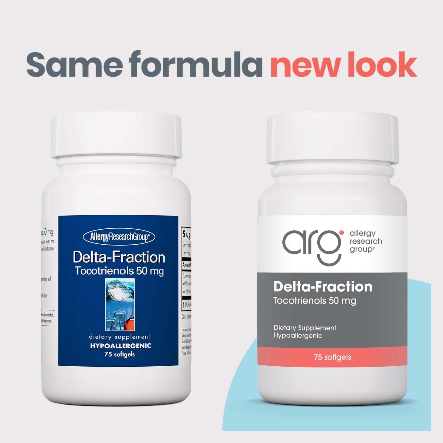 Allergy Research Group Delta-Fraction Tocotrienols Supplement Softgels 75 Count