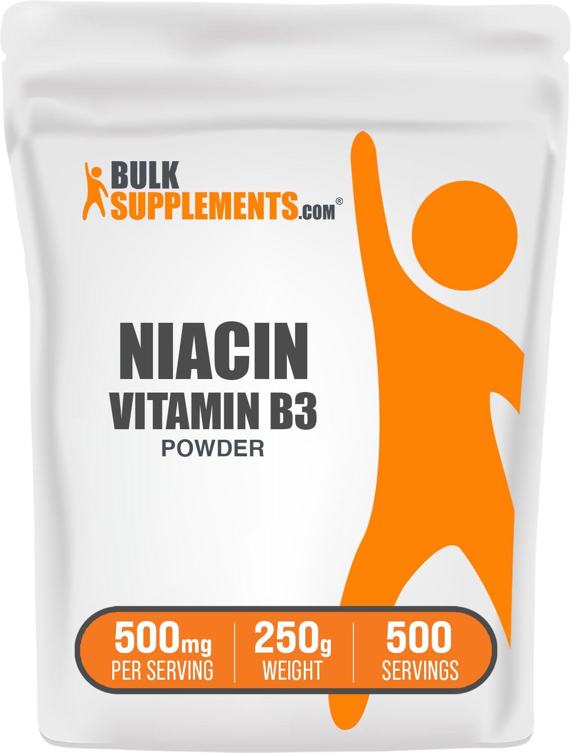 BulkSupplements Niacin Powder - Vitamin B3 Supplement, 8.8 oz