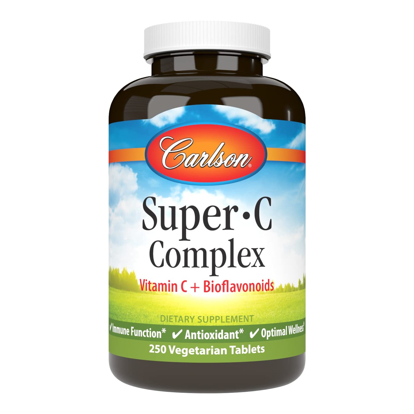 Carlson Super-C Complex 500 mg Vitamin C, 250 Tablets