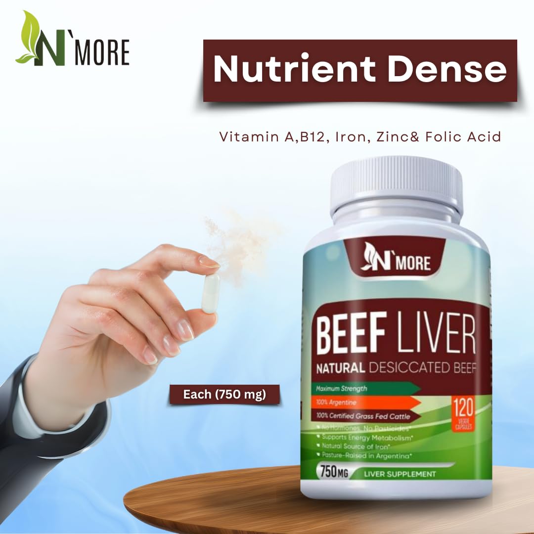 N'More Beef Liver Capsules 120 Capsules