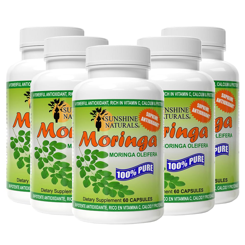 Sunshine Naturals Moringa Dietary Supplement, 600 Capsules