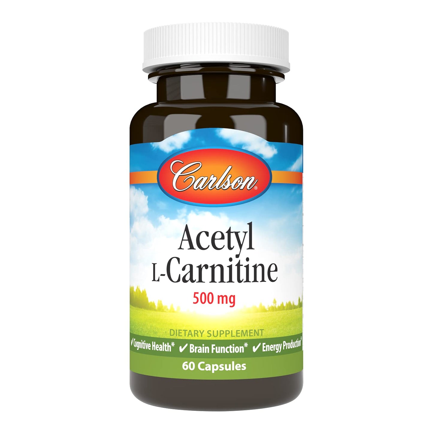 Carlson Acetyl L-Carnitine 500mg Capsules, 60 Count