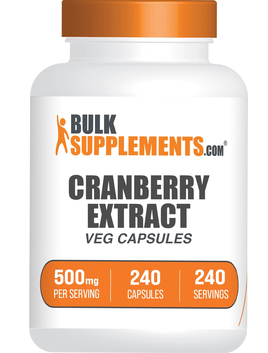 BulkSupplements Cranberry Extract Capsules 240 Count