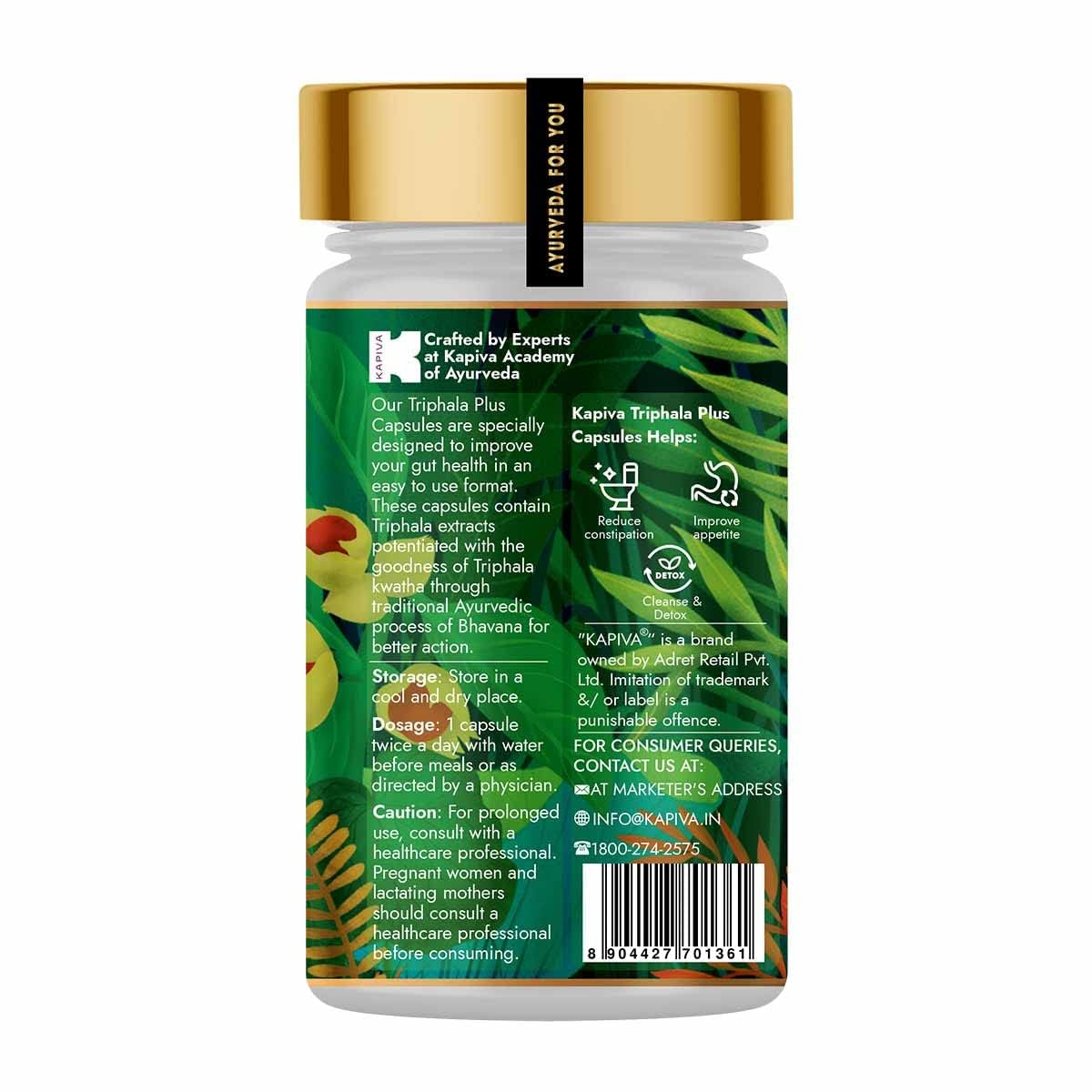 Generic Kapi.va Triphala Capsule, 60 Count