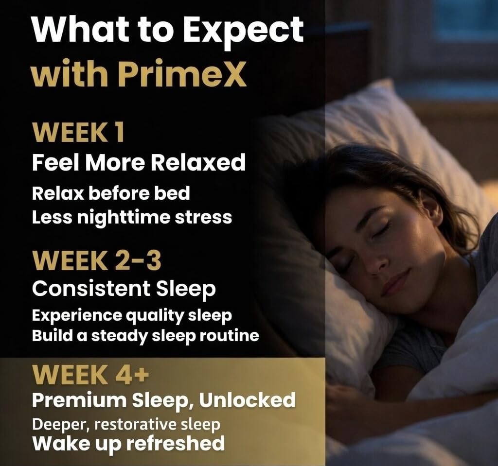 PrimeX Sleep and Recovery Sleep Aid Without Melatonin Capsule 60 Count