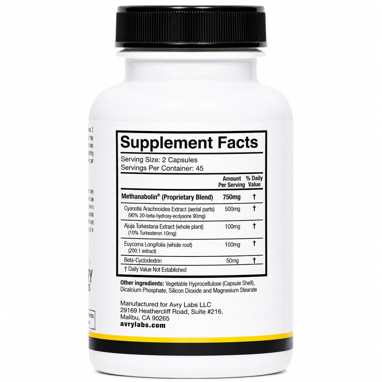 M1-BOL Extreme Anabolic Testosterone Booster with Turkesterone Capsules, 90 Count