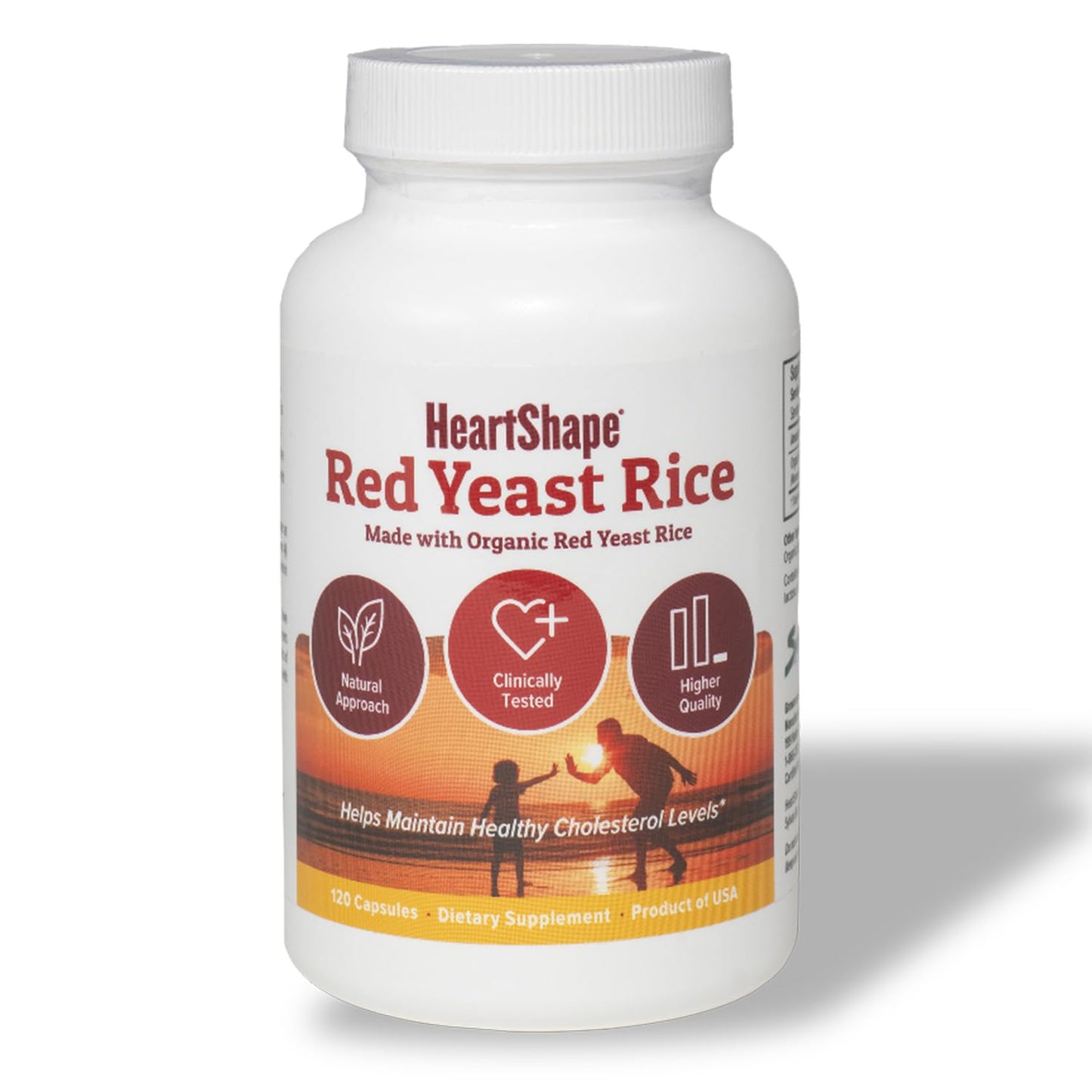 HeartShape Red Yeast Rice Capsules 120 Count