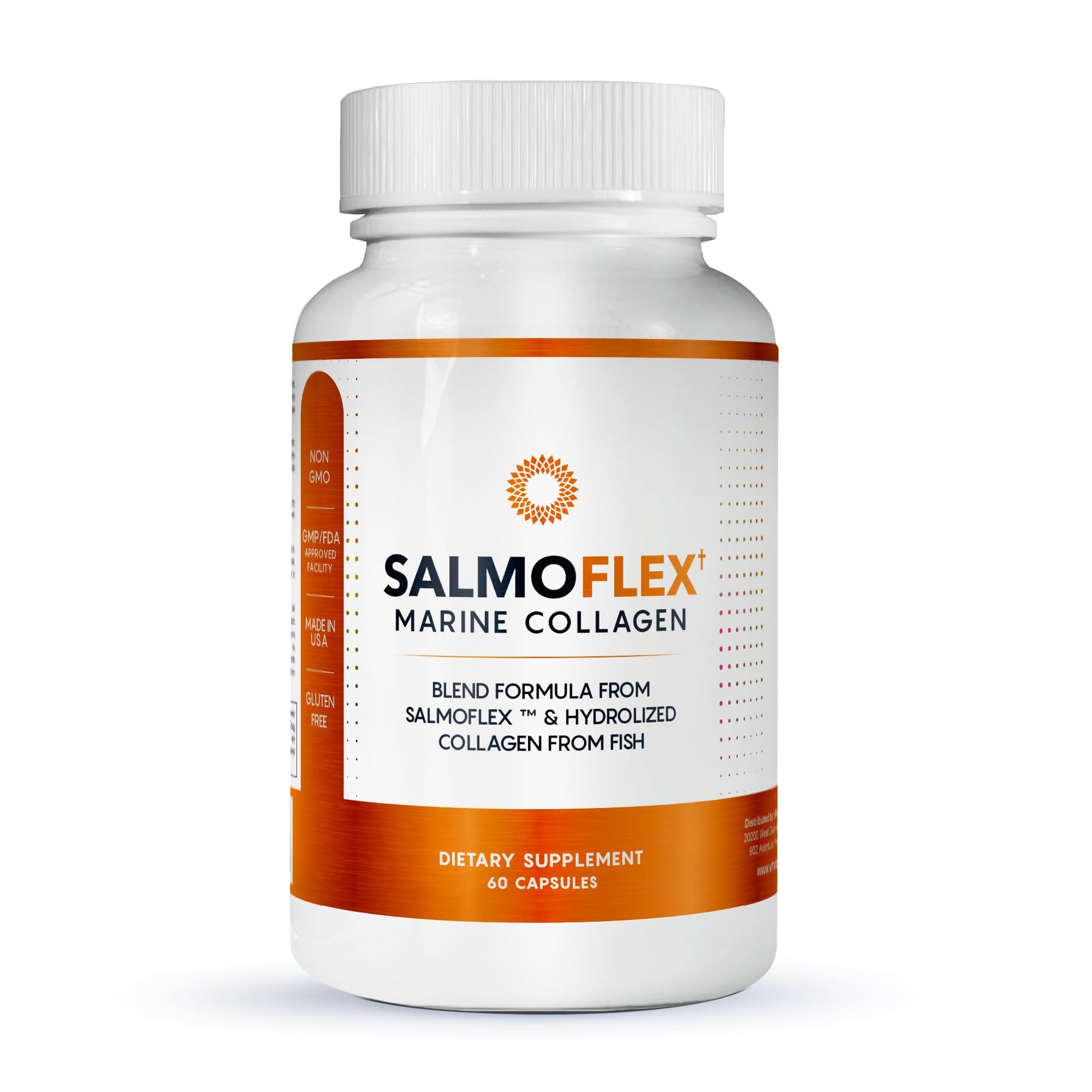 VITASEI Salmoflex Marine Collagen Peptide Supplement Capsules, 60 Count