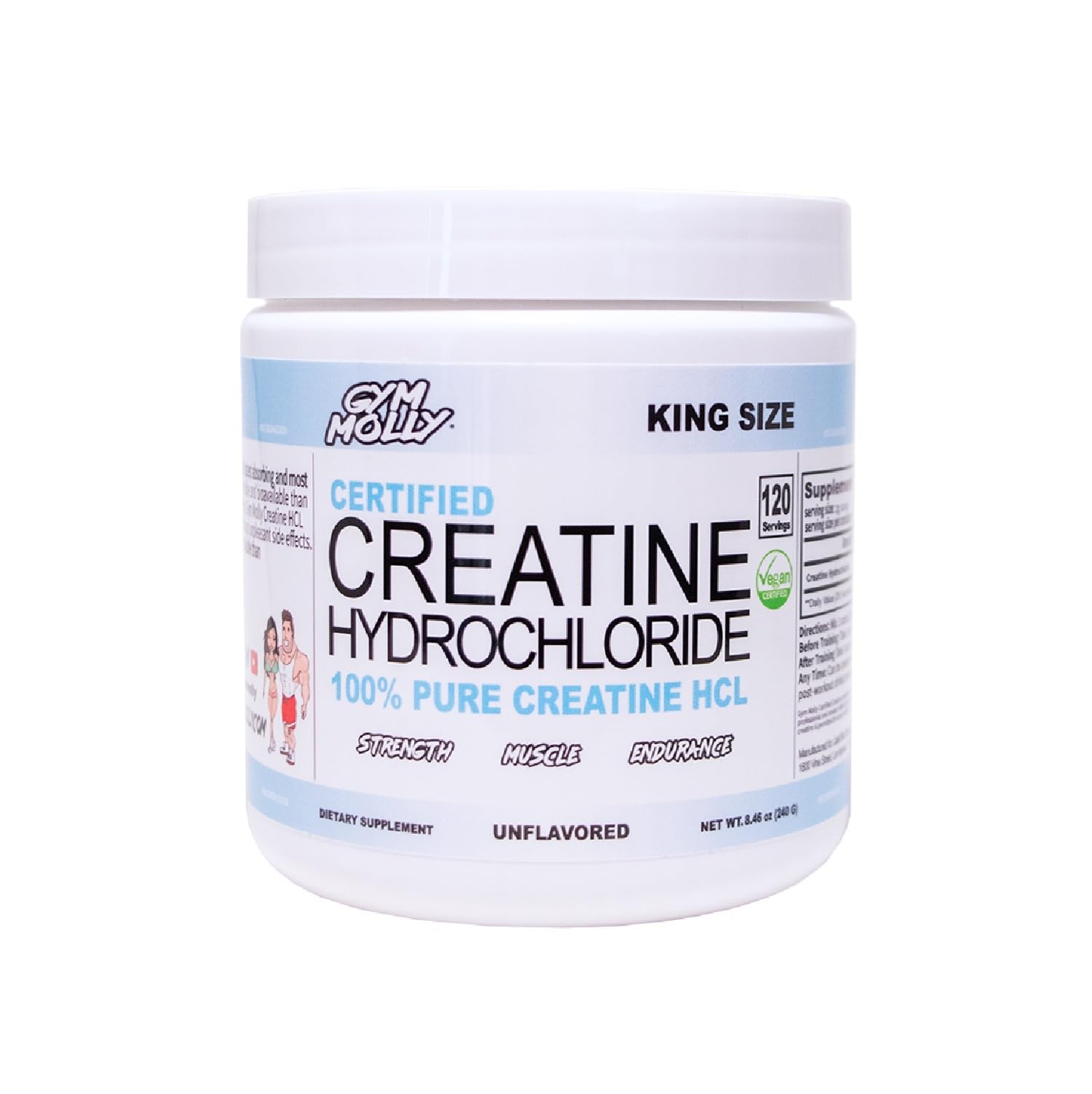 Gym Molly Creatine Hydrochloride (HCL) Powder 8.5 Ounce