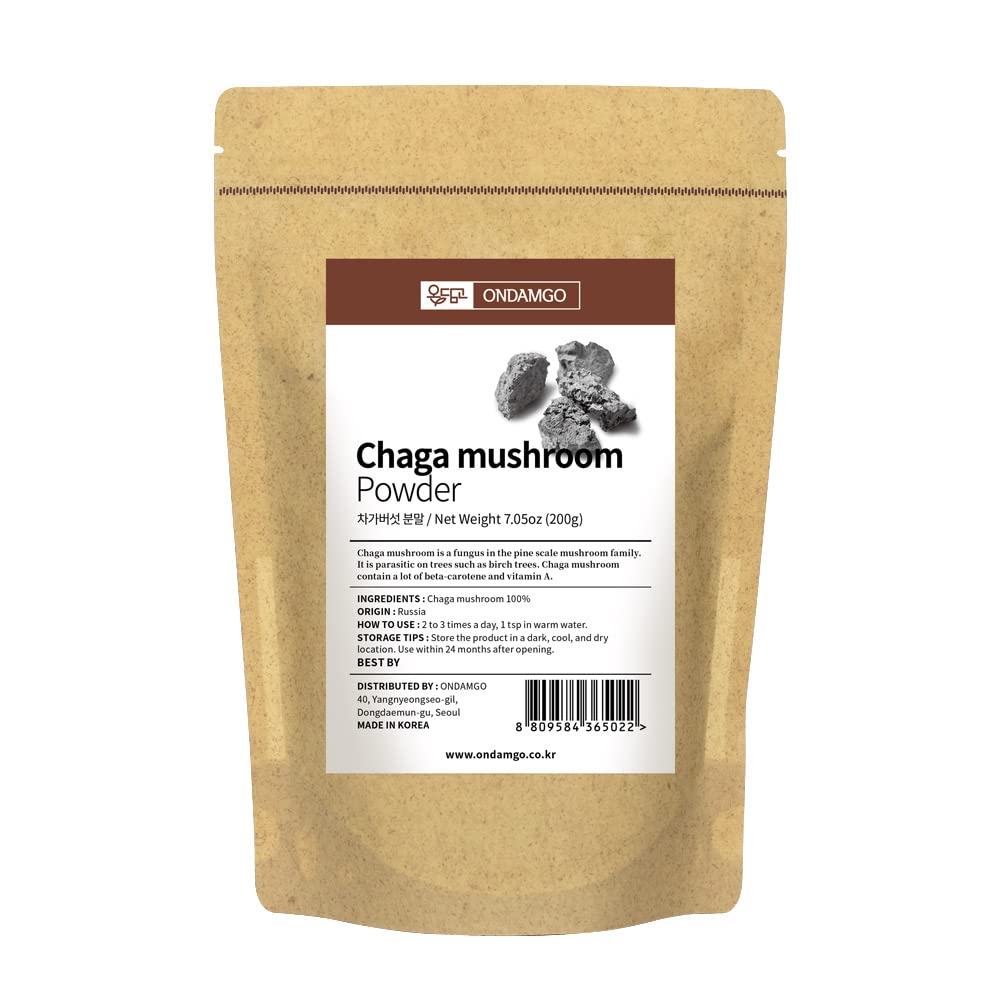 ONDAMGO Chaga Mushrooms Powder 7.05 Ounces