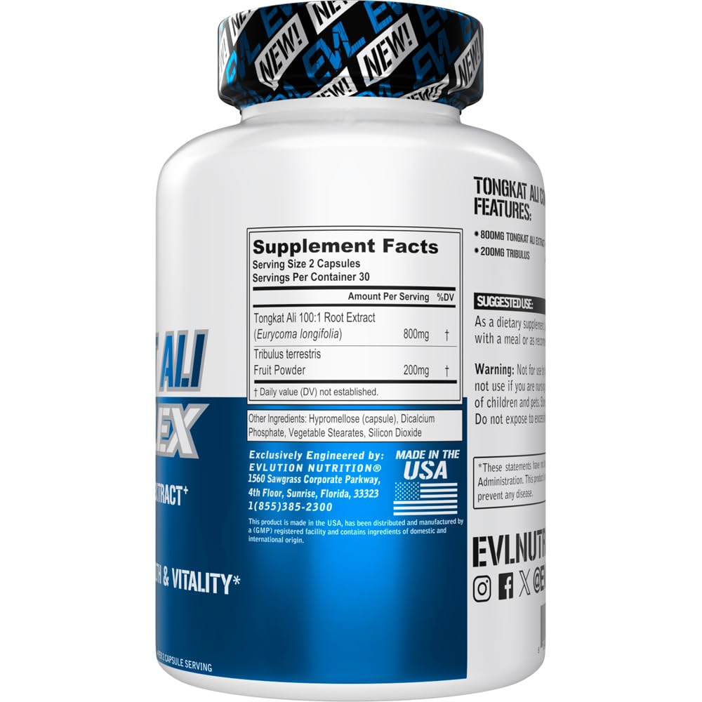 Evlution Tongkat Ali Capsule 60 Count