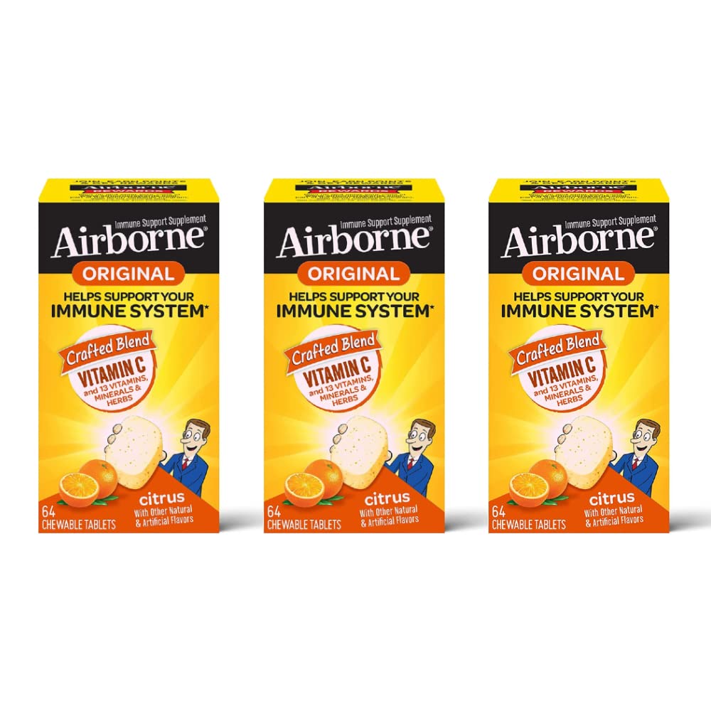 Airborne Vitamin C 1000mg Chewable Tablets, 192 Count