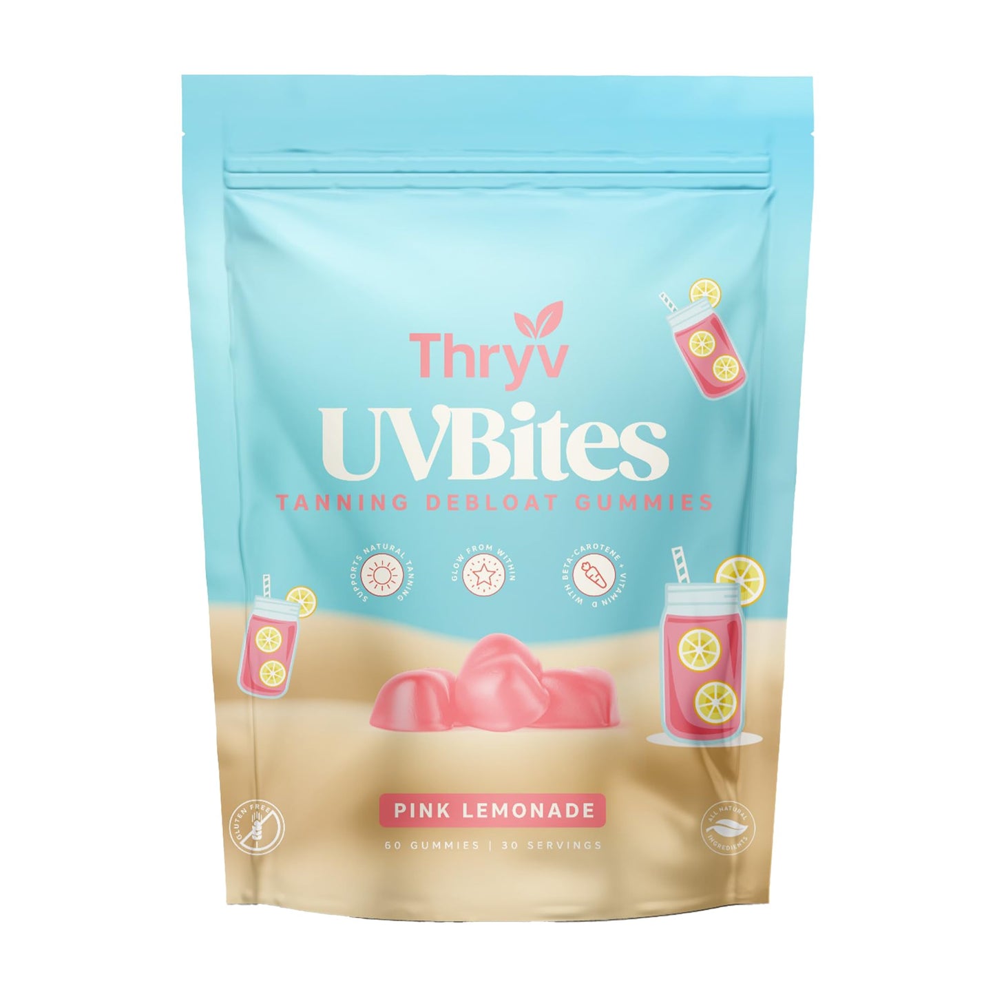 Thryv UVBites Tanning Gummies 60 Count