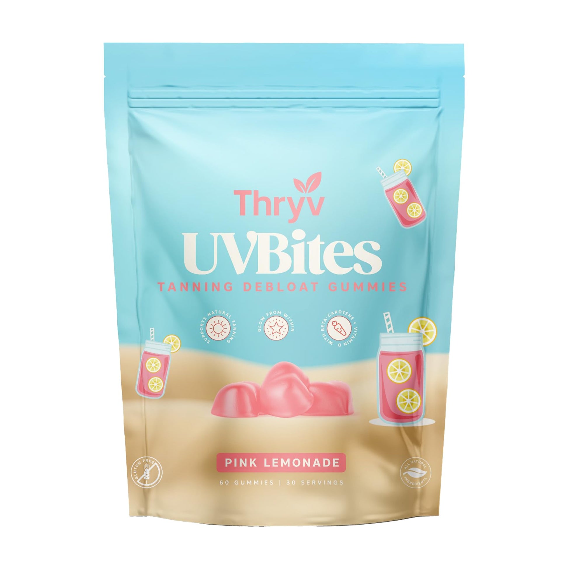 Thryv UVBites Tanning Gummies 60 Count