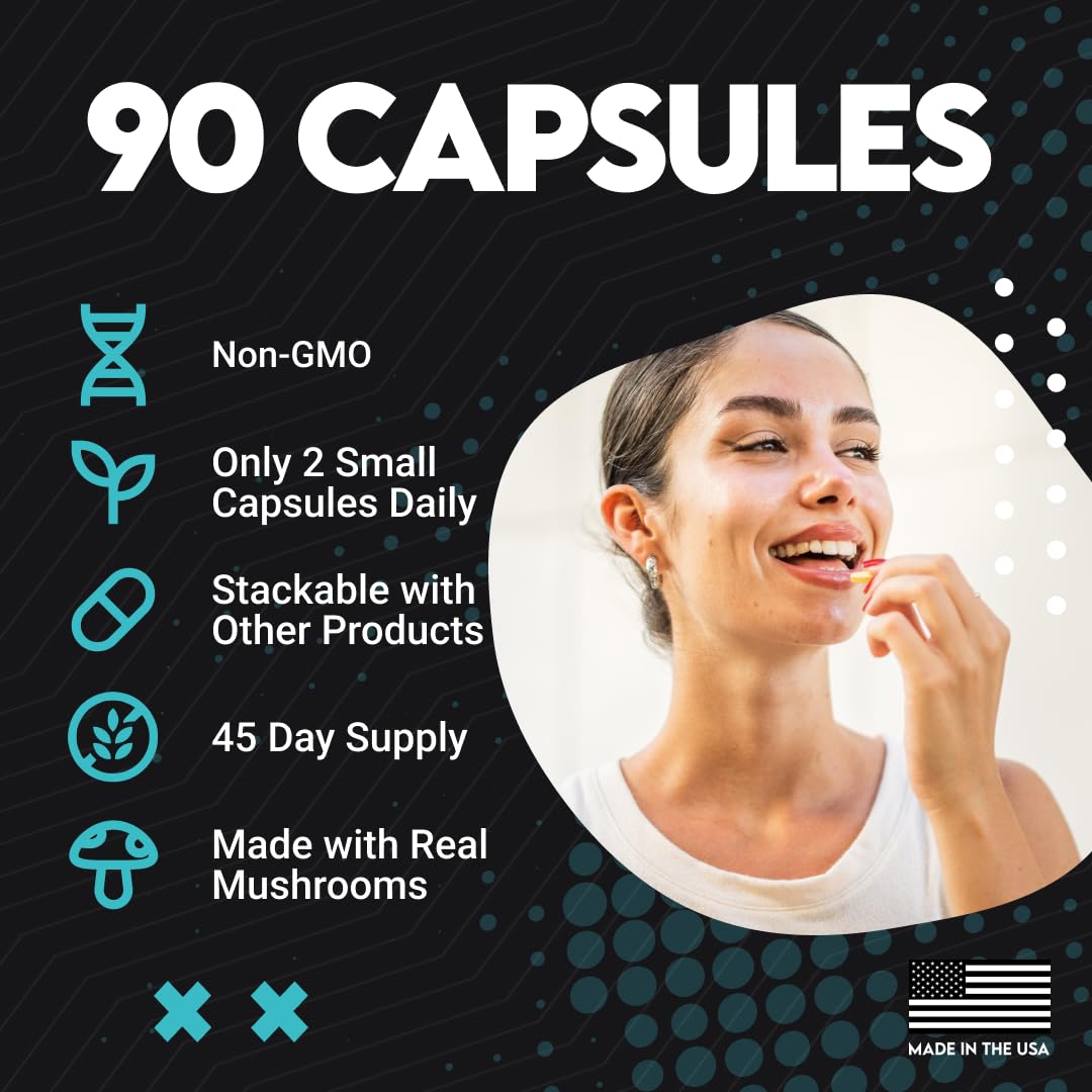 UTOYA Lions Mane Supplement, 120 Capsules