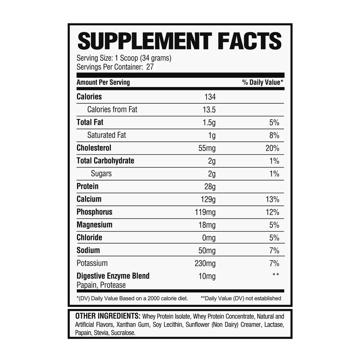 Alpha Nutrition Labs Whey Isolate Protein Powder 32 Servings