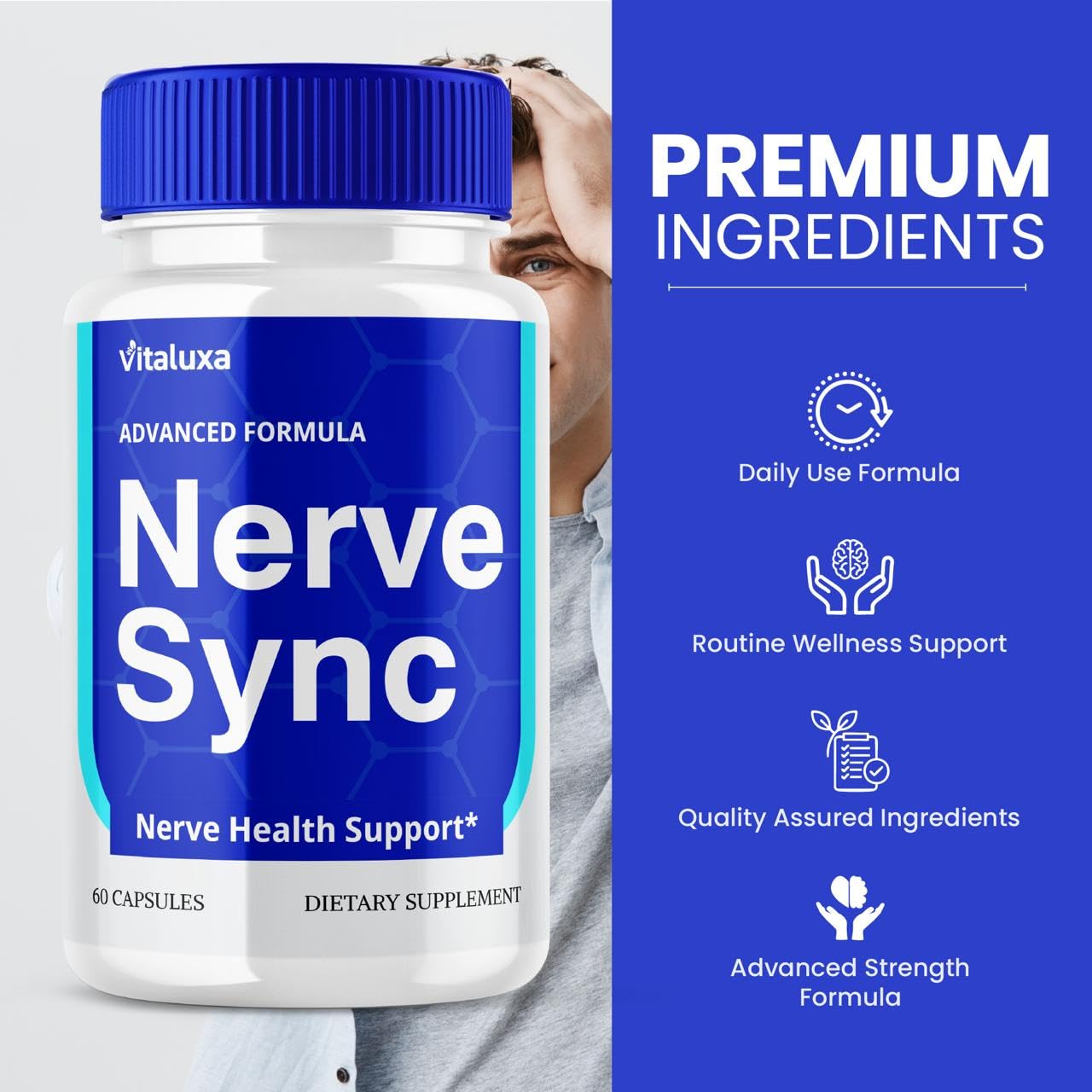 Vitaluxa Nerve Sync Capsules 120 Ct