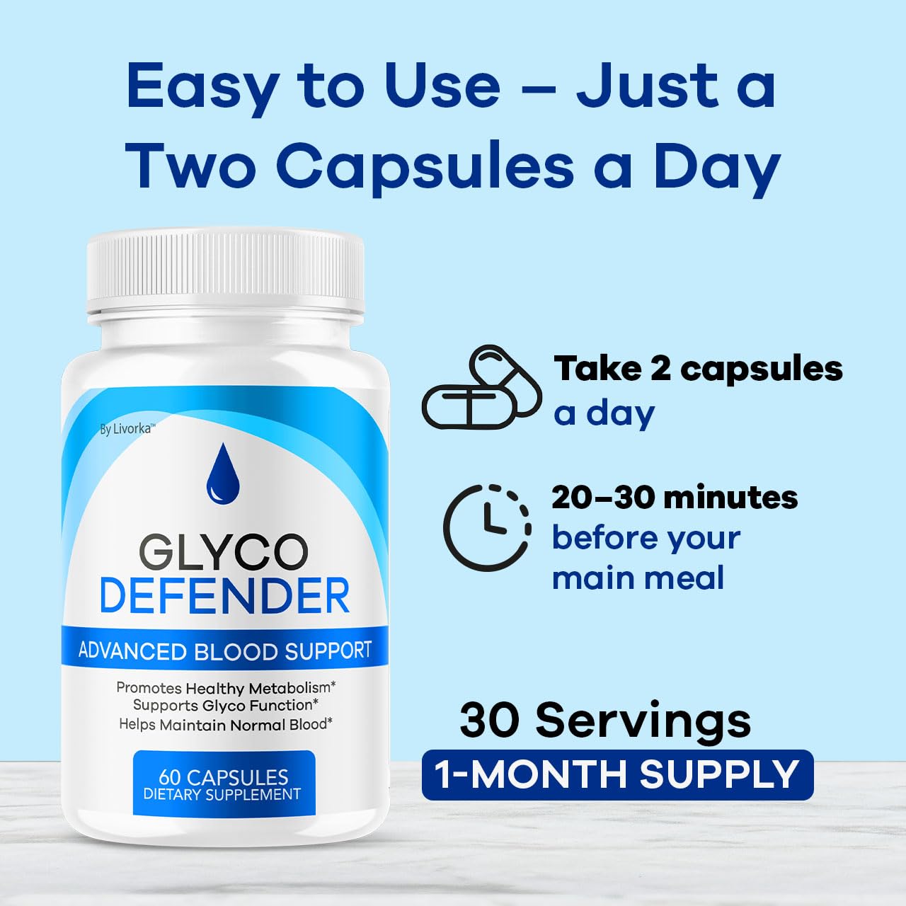LIVORKA Glyco Defender Capsules 60 Count