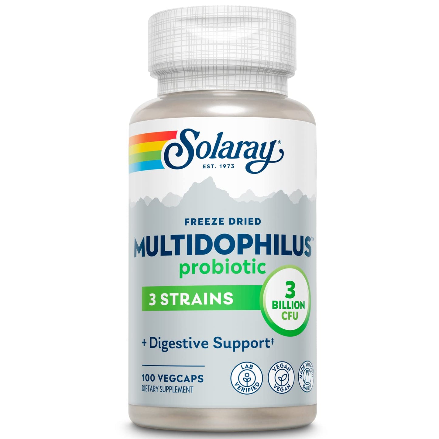 Solaray Multidophilus Supplement 3 Billion Capsule, 100 Count