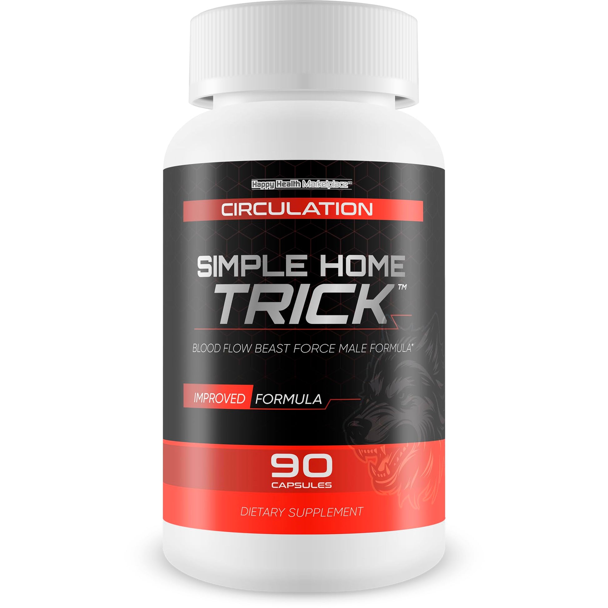 Happy Health Marketplace Blood Flow Beast Force Male Formula Circulation Supplement Capsule 90 Count