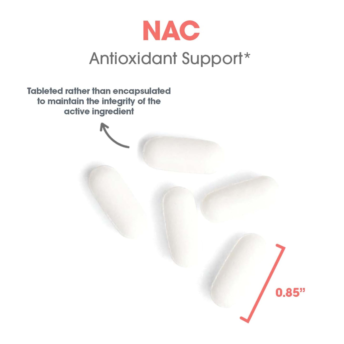 Allergy Research Group NAC N-Acetyl L-Cysteine 120 Tablets