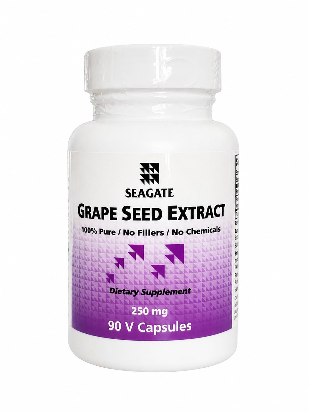 Seagate Grape Seed Extract Supplements 250mg Capsules 90 Count