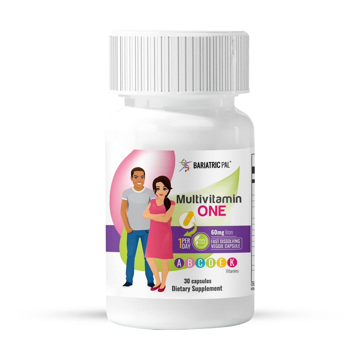 BariatricPal 30-Day Bariatric Vitamin Bundle Multivitamin Capsule One Per Day