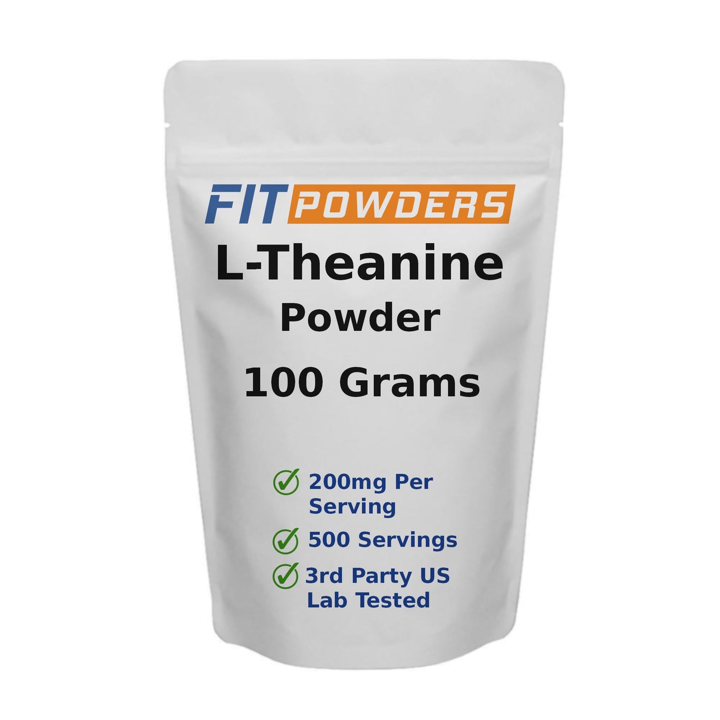 FitPowders L-Theanine Powder 3.5 Ounce – L-Theanine Supplement, Scoop Included, Pure, Non-GMO, Vegan, Gluten-Free