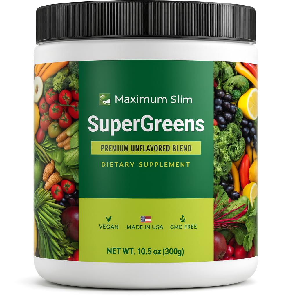 Maximum Slim Fat Burning Supergreens Powder, 1 Pack