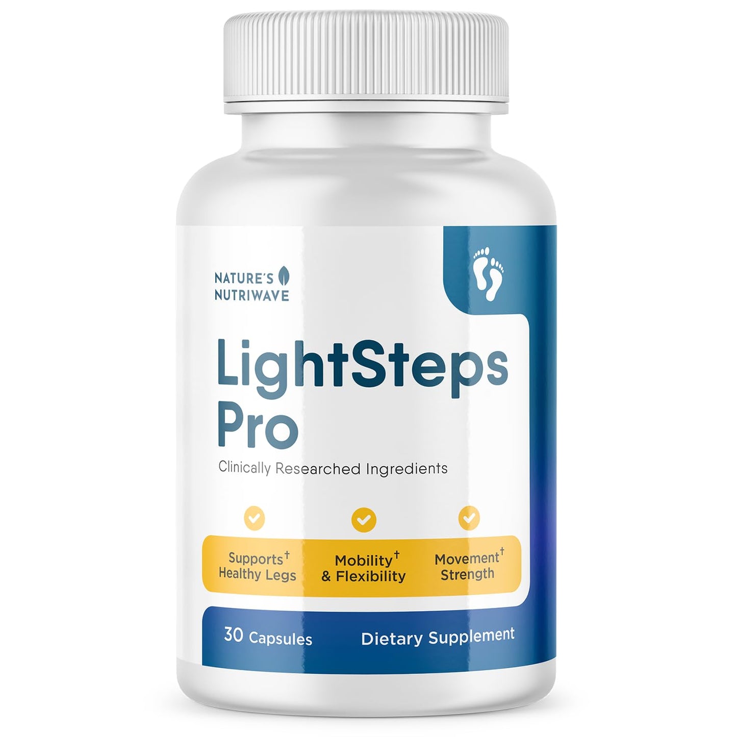 Nature’s NutriWave LightSteps Pro Daily Botanical Supplement with Pineapple, Beet Root & Hibiscus Clean, Stimulant-Free Formula Non-GMO Made in USA 30 Capsules