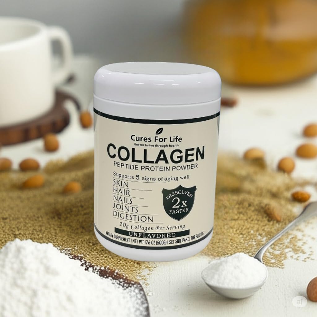 Cures For Life Collagen Peptides Powder 17.5 oz