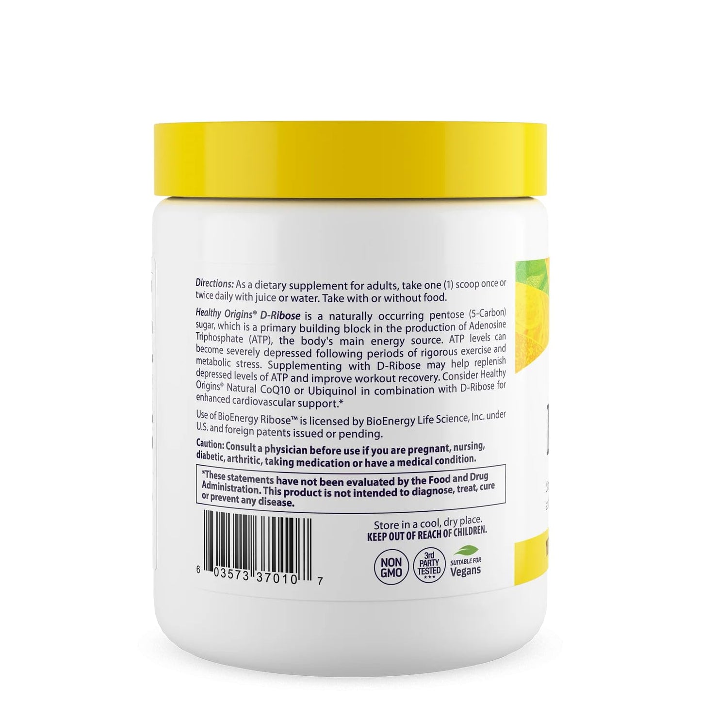 Healthy Origins D-Ribose Powder 5,000 mg per Serving, 10.6 oz