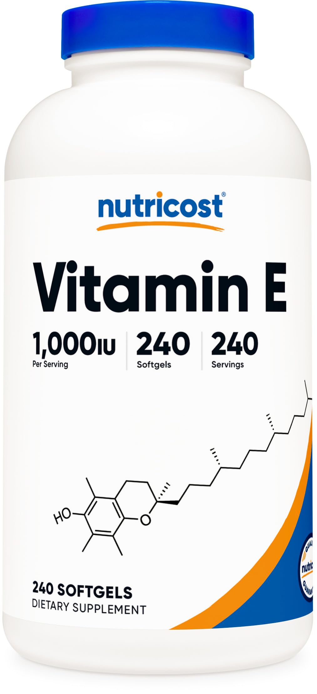 Nutricost Vitamin E 1000 IU (450 mg) Softgel 240
