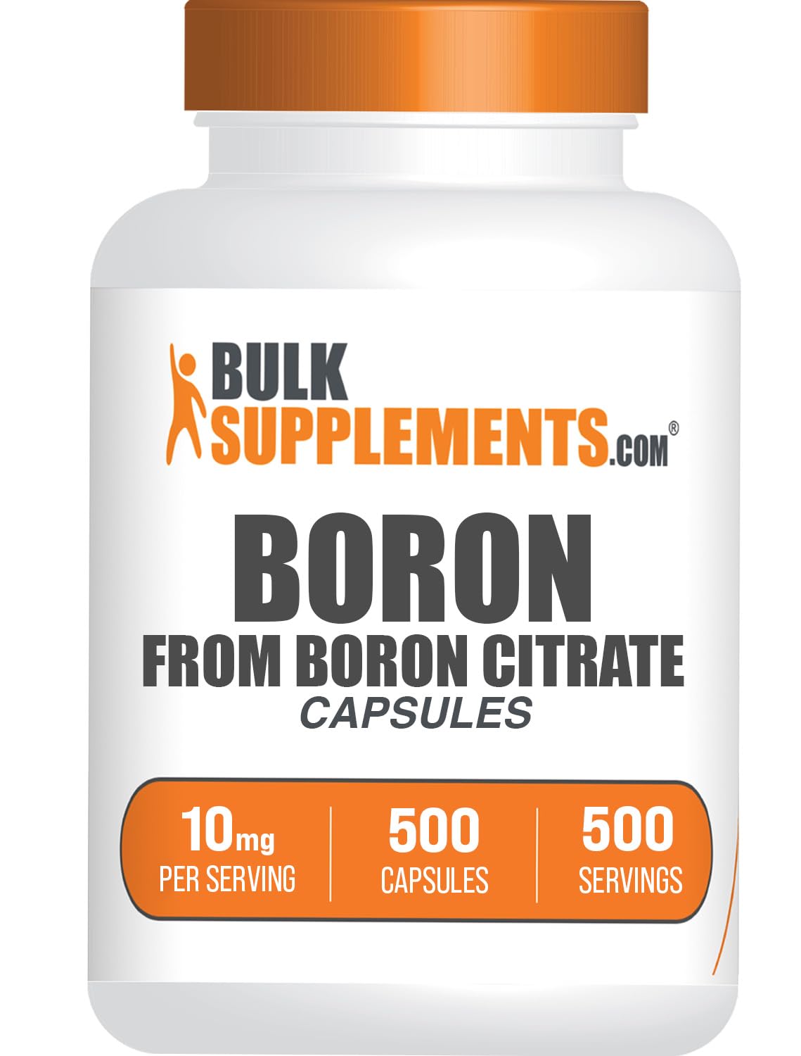 BulkSupplements Boron Citrate Capsules, 500 Count