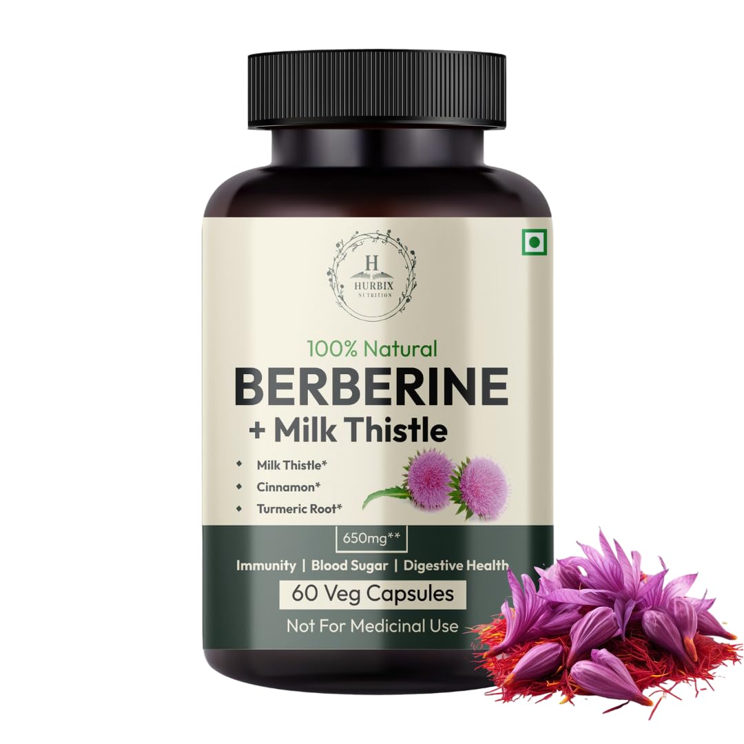 Hurbix Nutrition Berberine 1300 mg Capsule, 60 Capsules