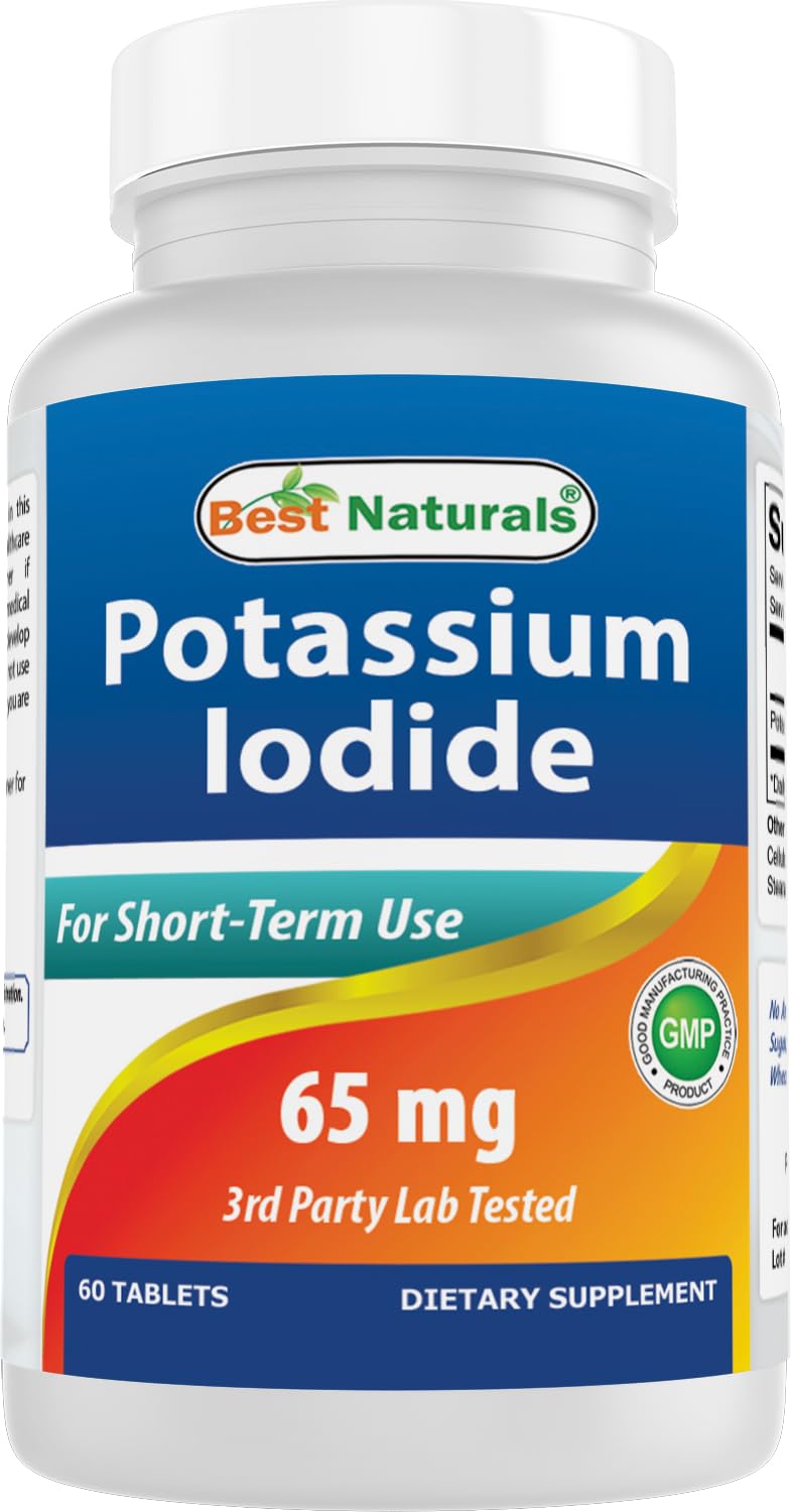 Best Naturals Potassium Iodide 65 mg Tablet, 60 Tablets