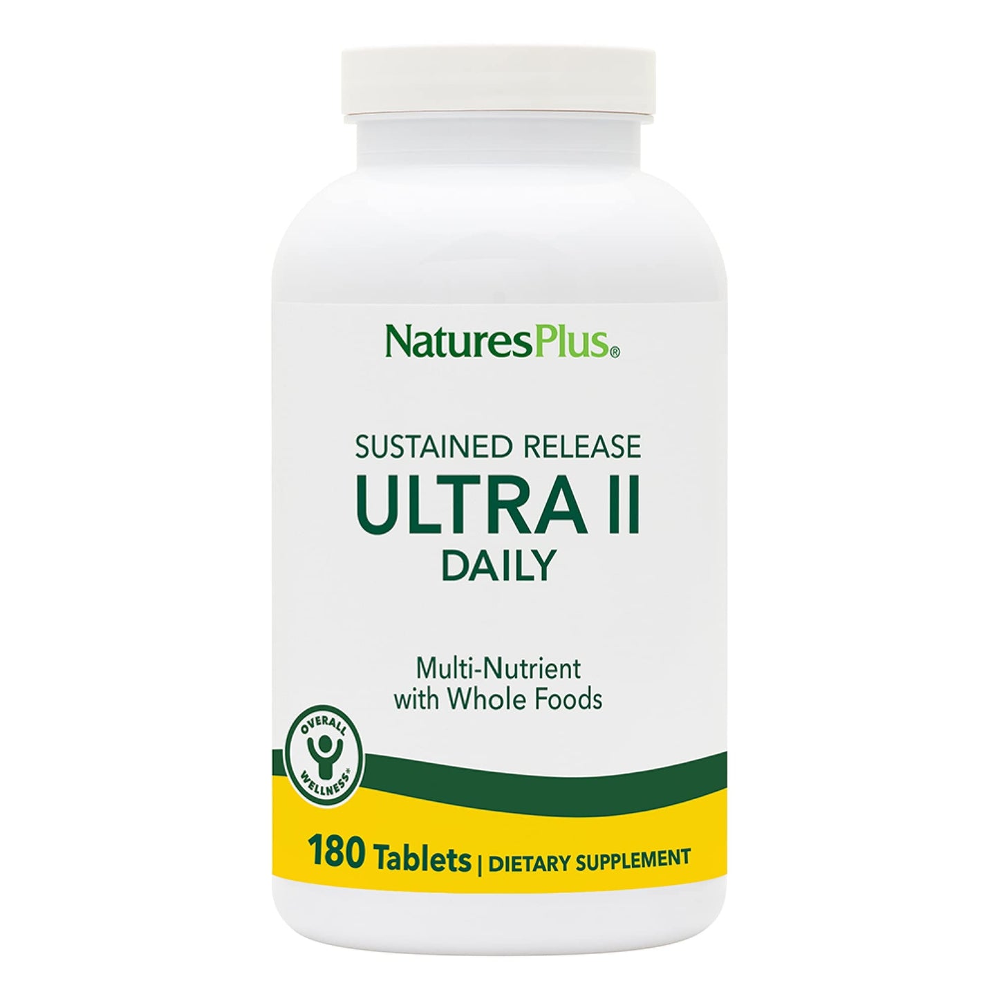 NaturesPlus Ultra II Daily Multivitamin Tablet, 180 Count