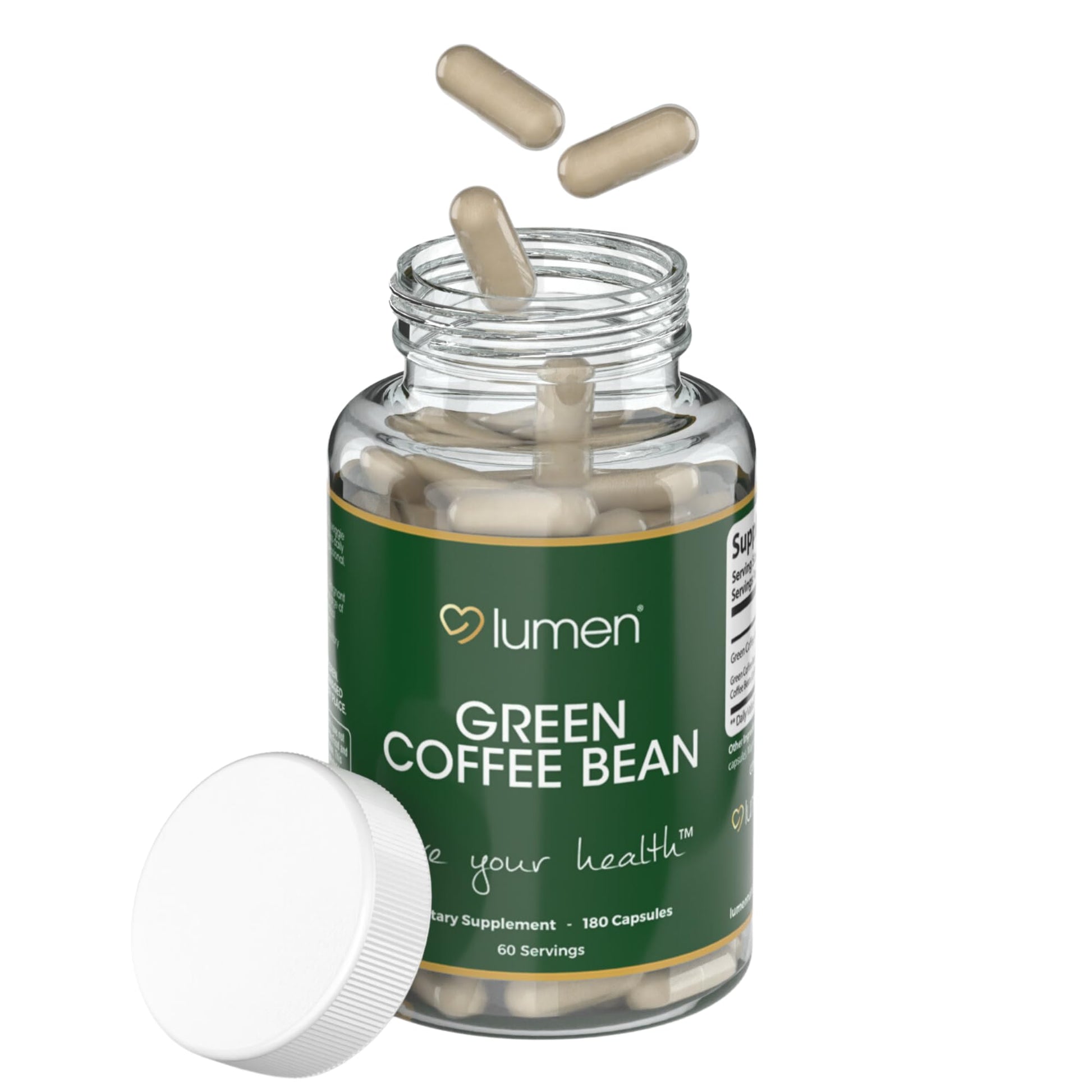 Lumen Naturals Green Coffee Blend for Women Capsules 180 Count