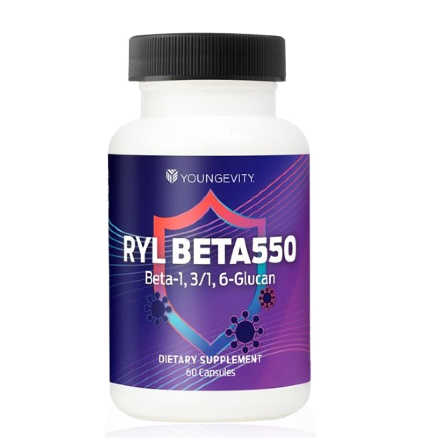 Youngevity RYL Beta550 Beta 1, 3-D Glucan Immune Support, 60 Capsules