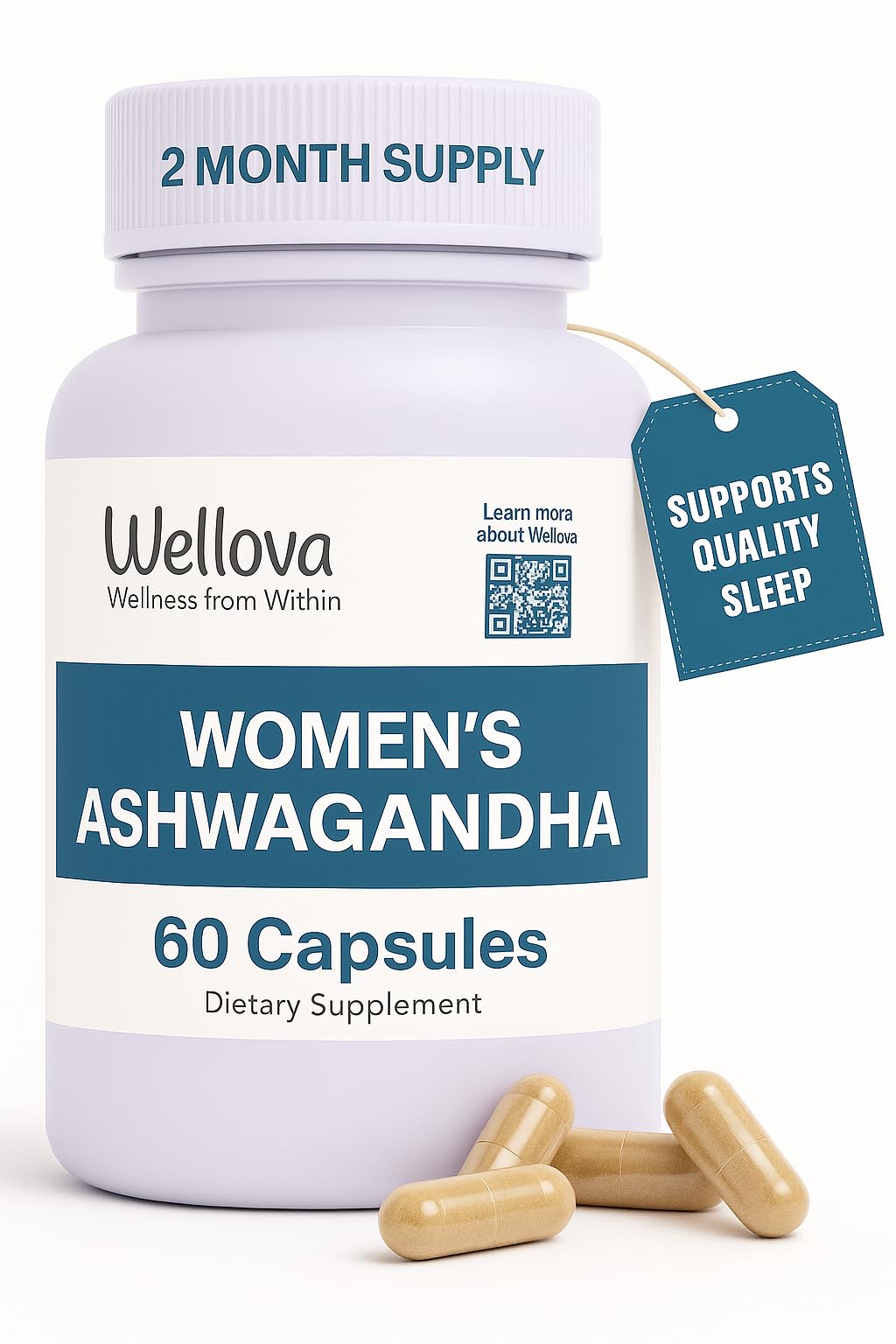 Wellova Women's Ashwagandha 60 Capsules